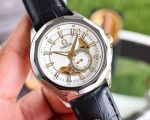 Omega Stainless Steel Genuine Cowhide Leather Strap 41MM Men Replica Watch